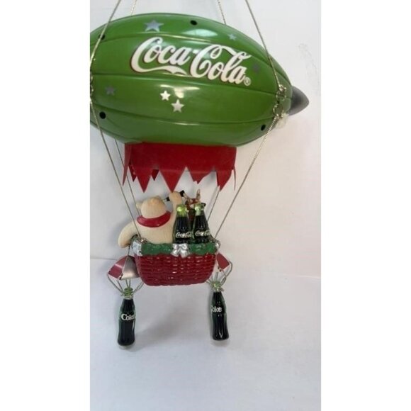 Coca-Cola Mobile Polar Bear Magical Ride Around The World BLUE Blimp Zephyr 32" - Picture 6 of 8